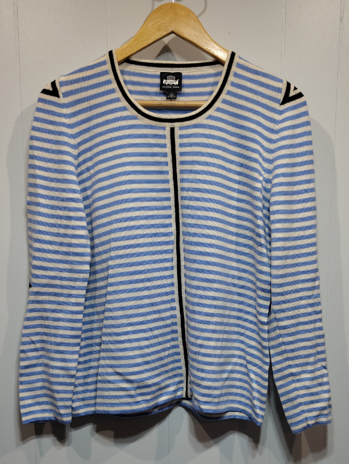 Slater Zorn 100% Merino Wool Crew Sweater Made In New Zealand Elbow Patch Luxury